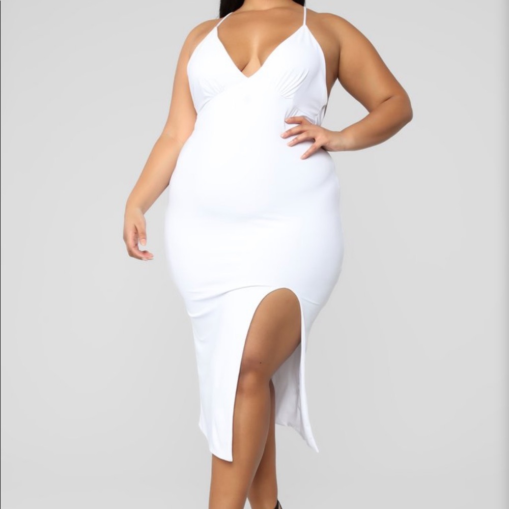 Fashion Nova Curve White Dress